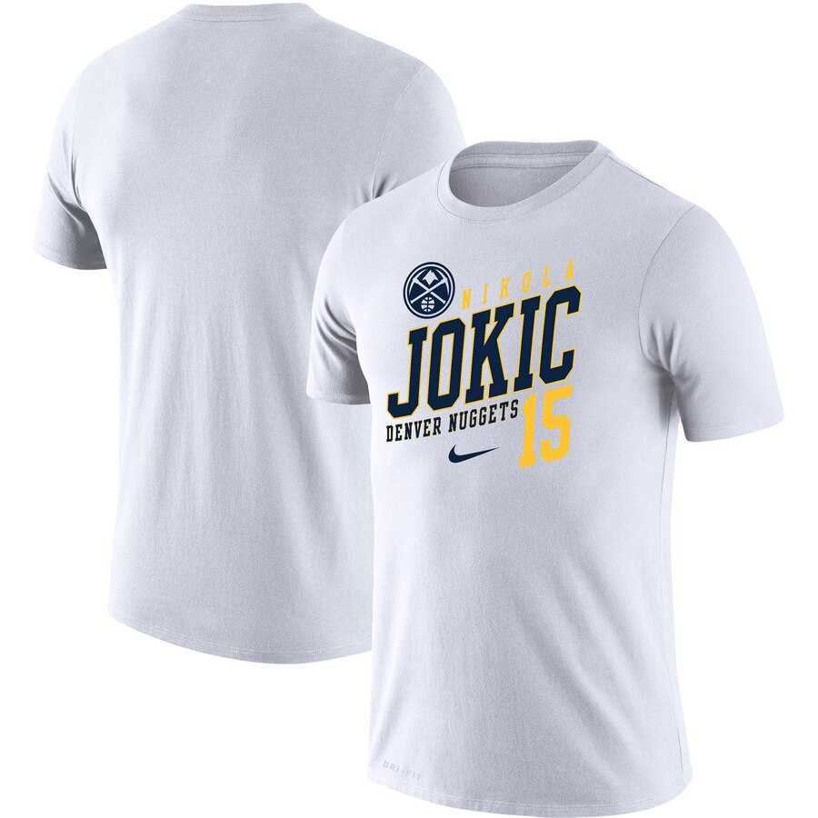 Denver Nuggets Nikola Jokic Nike Player Performance T-Shirt White